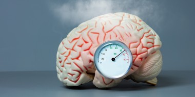 Brein met thermometer