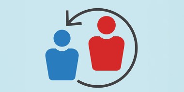 Illustratie 2 poppetjes