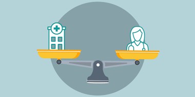 Illustratie van een weegschaal