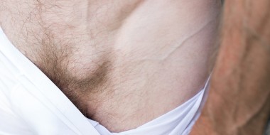 Close-up schaamstreek man