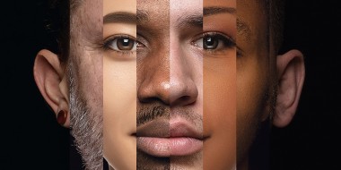 Collage van meerdere gezichten