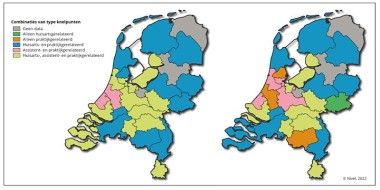 Landkaart knelpunten huisartsenpraktijken