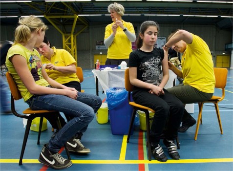 Bij een hogere vaccinatiegraad (> 50%) is er een collectieve immuniteit voor de verschillende subtypes van HPV.