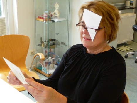 Uitvoering van de amslertest