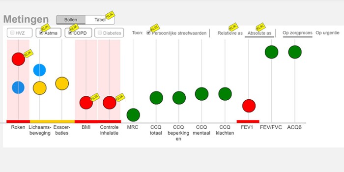 Ziektespecifieke overzichten in het epd